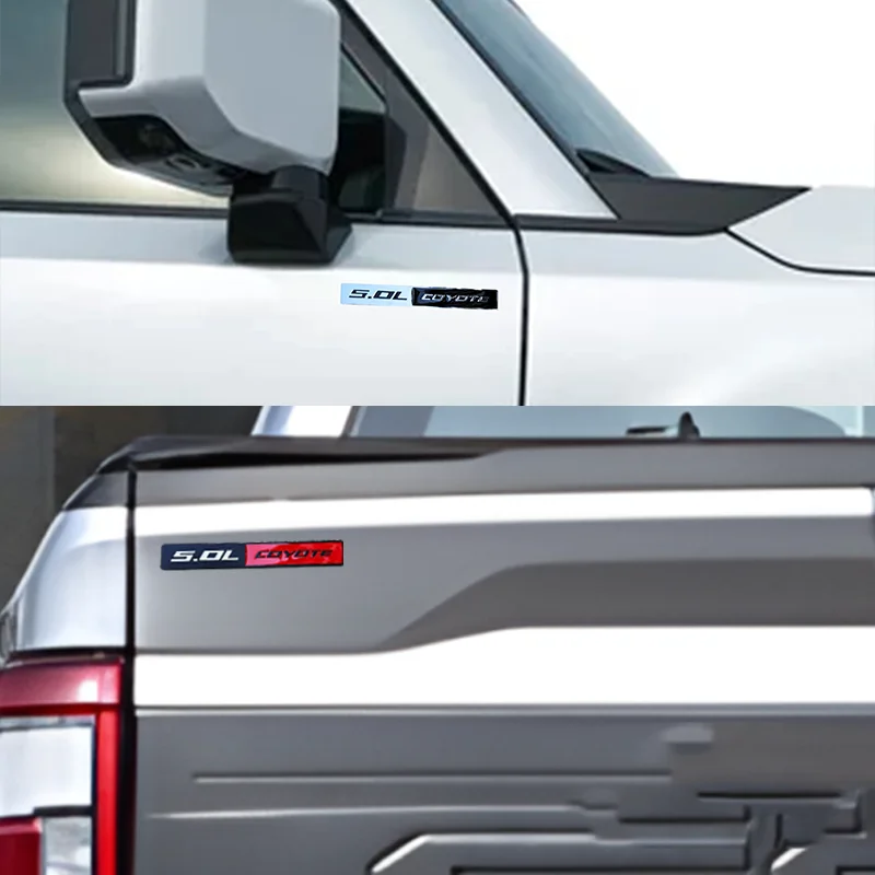 5.0L COYOTE Metal Badge | Trunk & Fender Emblem Sticker for Ford Mustang