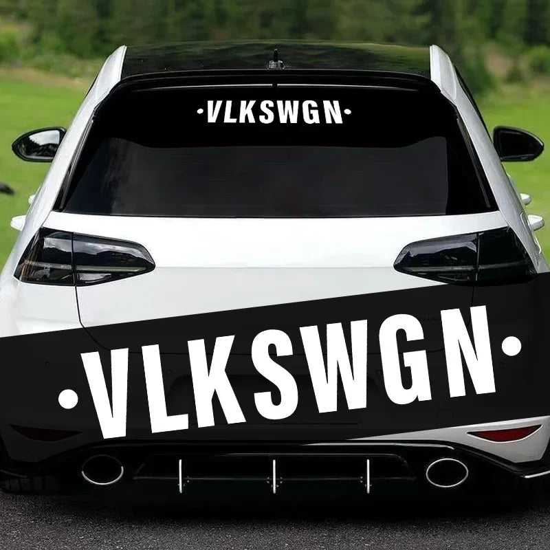 VLKSWGN Front Windshield & Rear Window Decal for VW Golf MK6 / MK7 / R / GTI | Vinyl Sticker