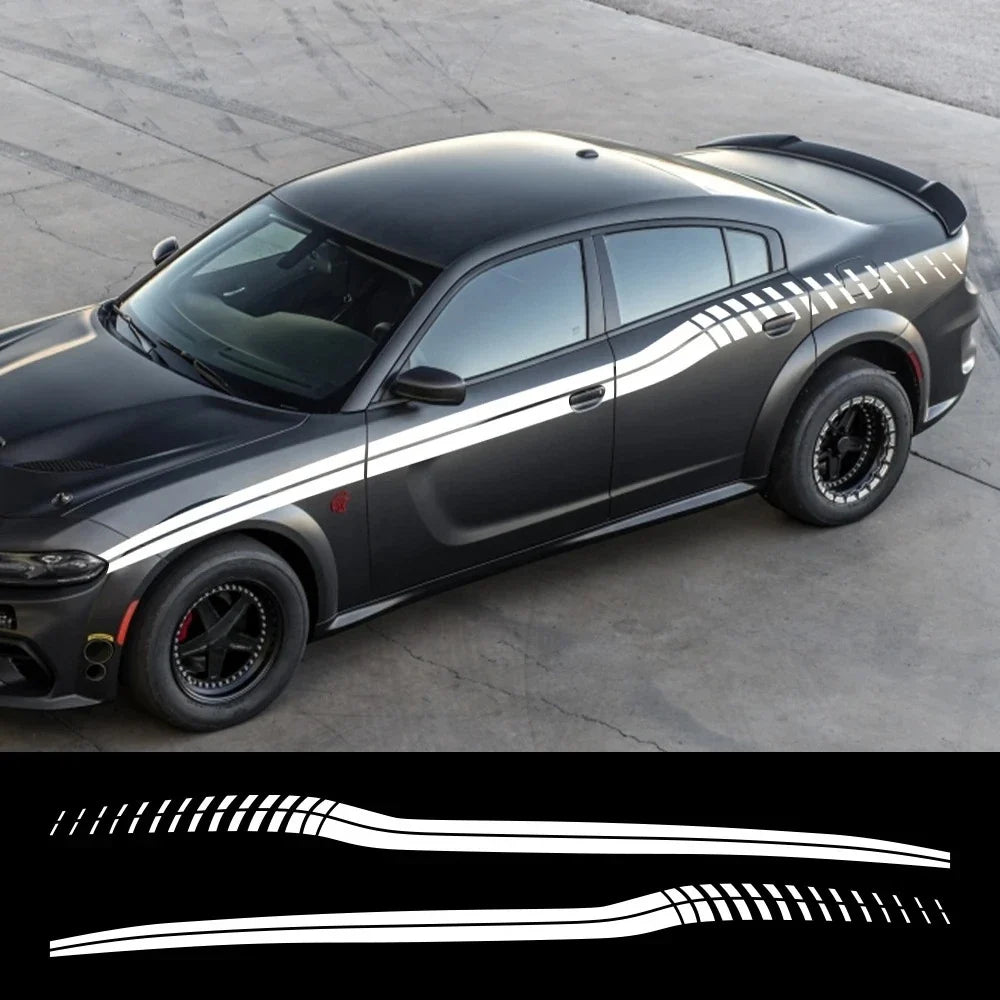 Sport Stripe Waistline Decal for Dodge Charger | Vinyl Film Styling Body Sticker