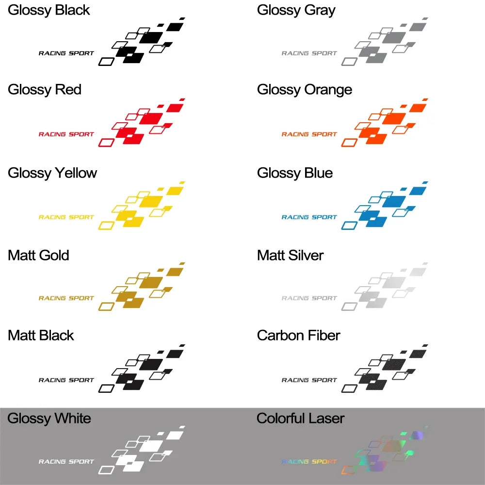 Racing Lattice Graphic Decal for VW Polo / Golf / GTI / R-Line / WRC / TSI | Vinyl Body Sticker