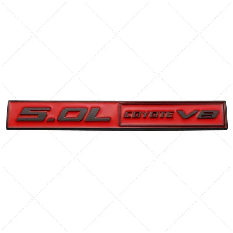 3D Metal 5.0 COYOTE V8 Trunk & Fender Emblem | Ford Mustang Badge Accessory