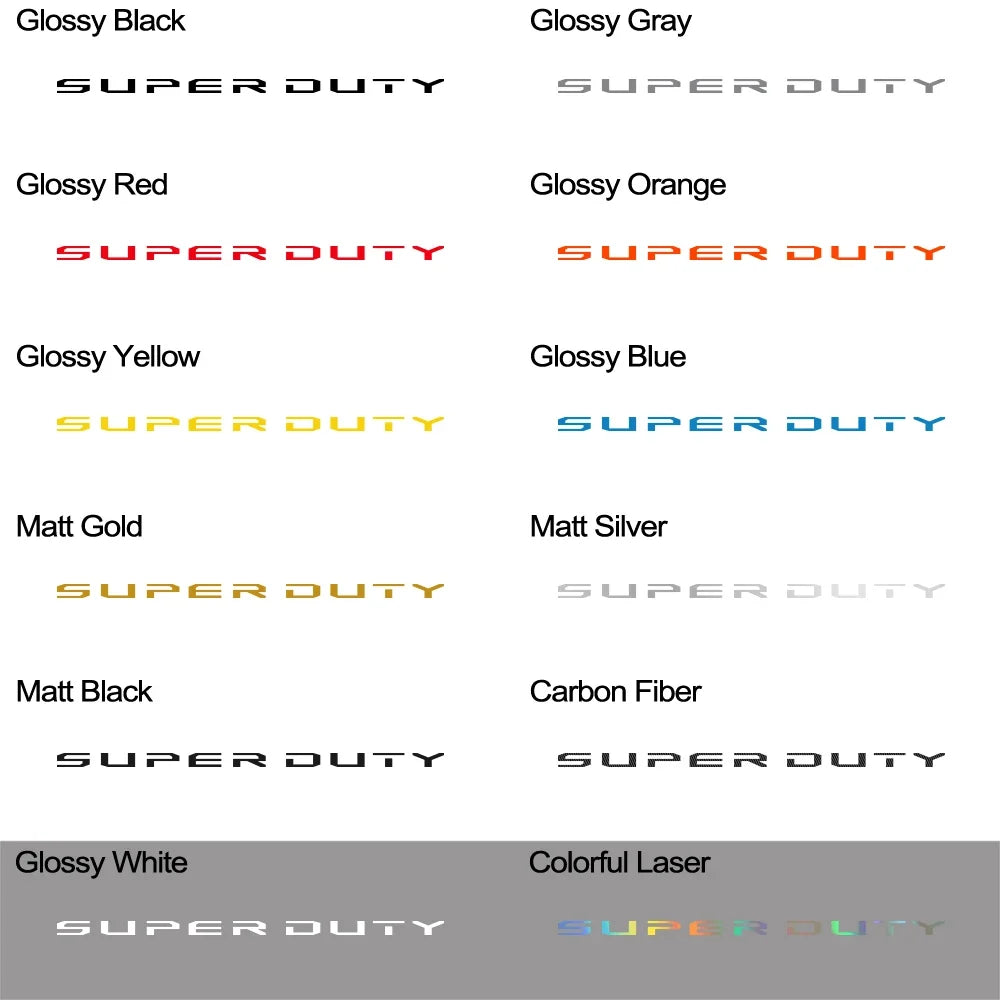 Tail Box Label Decal for Ford Super Duty F-250 / F-350 (2017–2021) | Pickup Vinyl Sticker