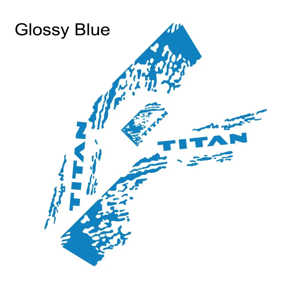 Splash Grunge Body Side Decal for Nissan Titan S / SL / SV / Platinum | 3-Piece Vinyl Truck Graphics