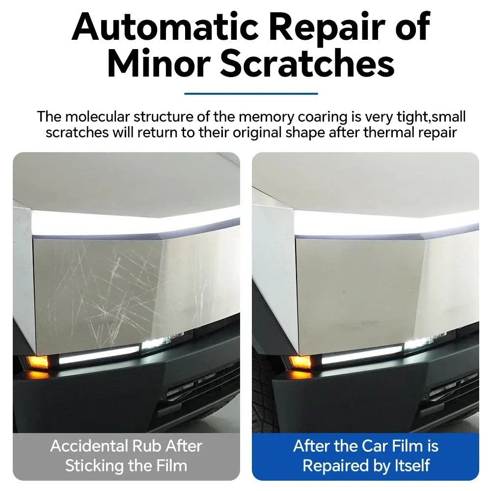 Precut Clear PPF for Tesla Cybertruck (2024–2026) | TPU Anti-Scratch Paint Protection Film