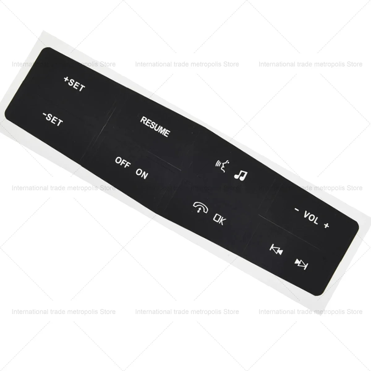 Steering Wheel Button Repair Decal for Ford Mustang (2015-2019) | Control Sticker