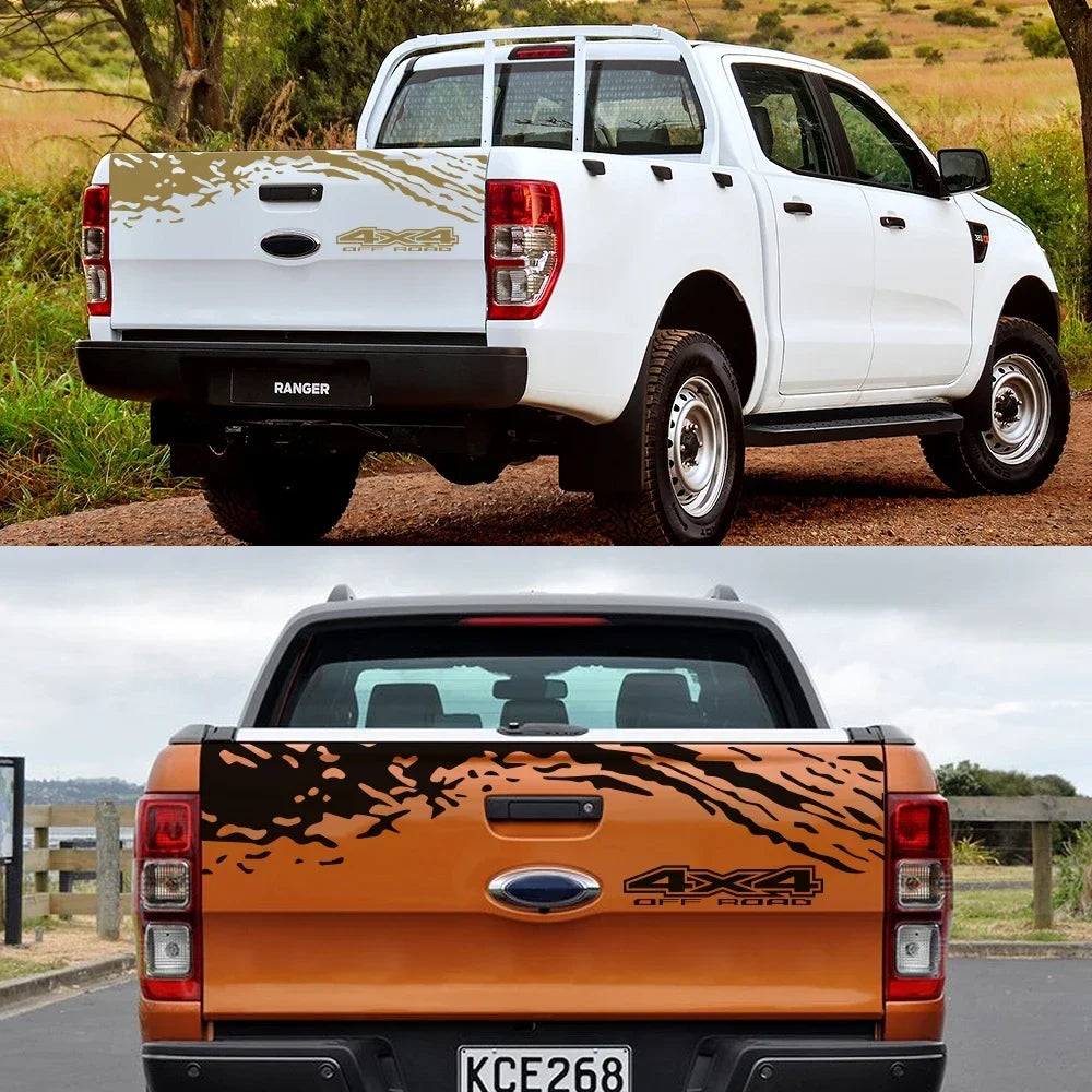 Universal 4x4 Off-Road Tailgate Decal | Fits Ford Ranger, Isuzu D-Max, Chevrolet, VW Amarok, Toyota Hilux & More