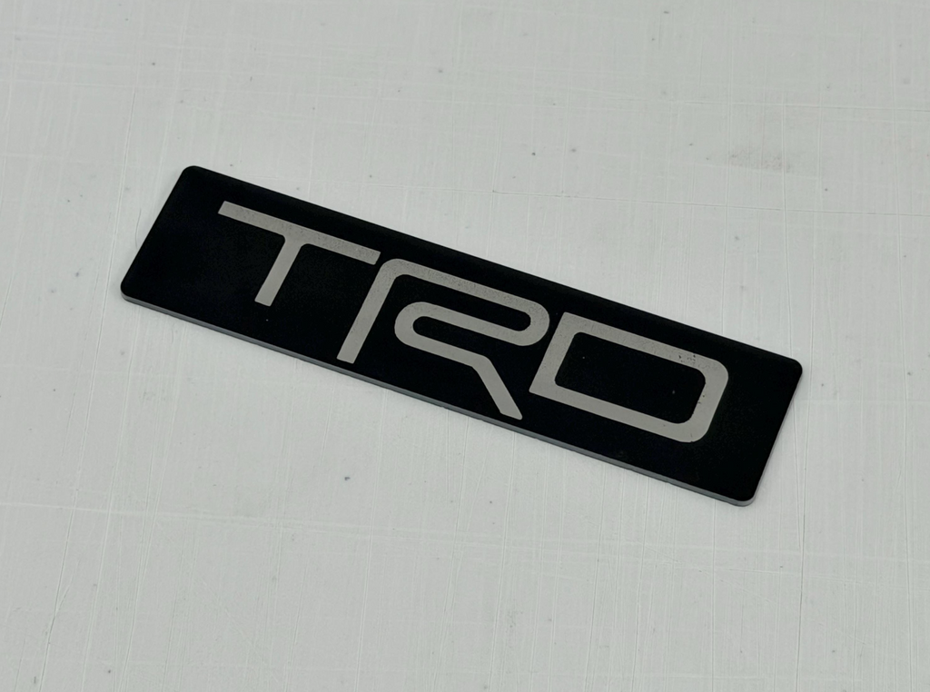 "TRD Sport" Husky Floor Mat Logo (Etched Acrylic) - Universal
