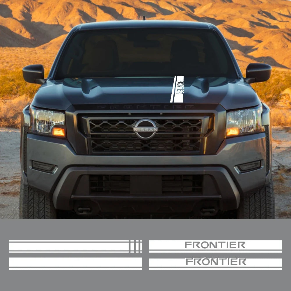 Hood Stripe Decal for Nissan Frontier NP300 / D40 / D22 | Vinyl Truck Style Sticker