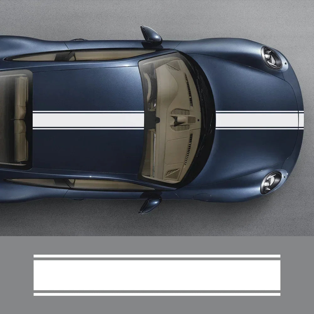 Universal Sport Hood Cover & Side Graphic Vinyl Wrap | Auto Tuning Sticker