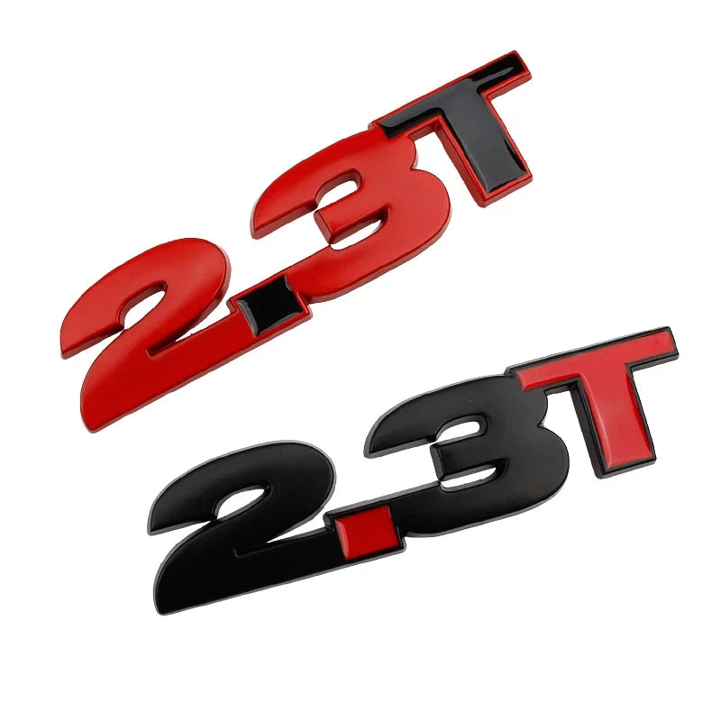 3D Metal 2.3T Displacement Badge for Ford Mustang GT / Shelby EcoBoost | Emblem Sticker
