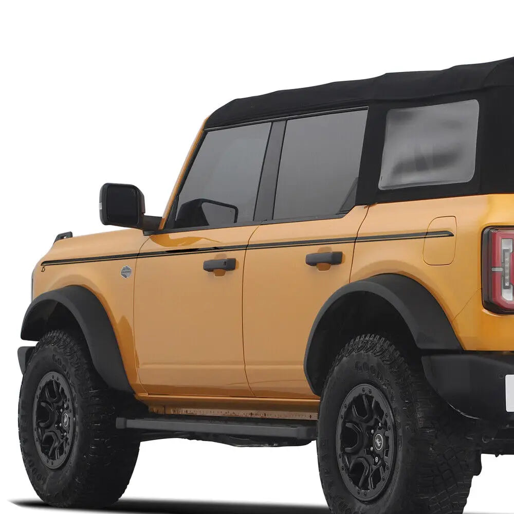 Upper Door Side Line Stripe Decal for Ford Bronco 2/4-Door (2021–2022) | 2-Piece Vinyl Sticker Set