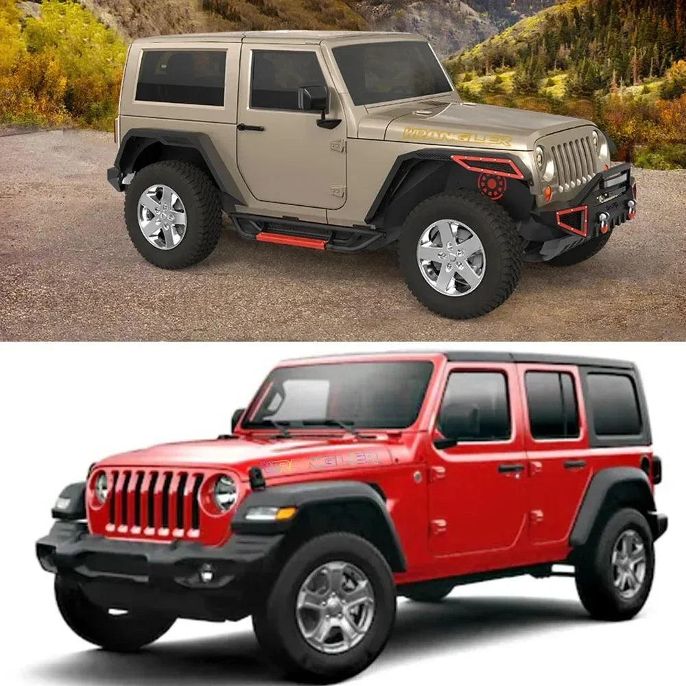 Jeep Wrangler Hood & Side Vinyl Decal – Motor Graphic Bonnet Sticker | JK, JL, TJ, Unlimited