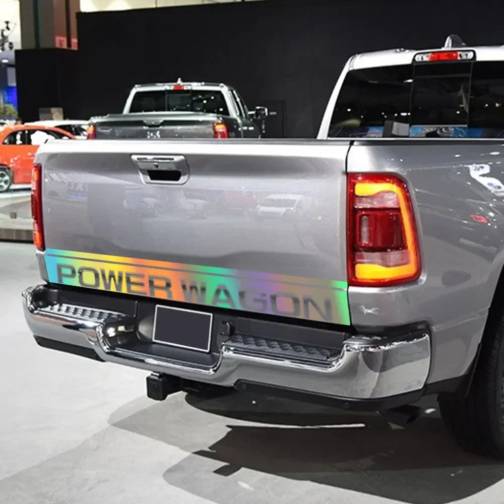 Power Wagon Tailgate Custom Letter Decal for Dodge RAM 1500 / 2500 Rebel | 12-Color Vinyl Sticker