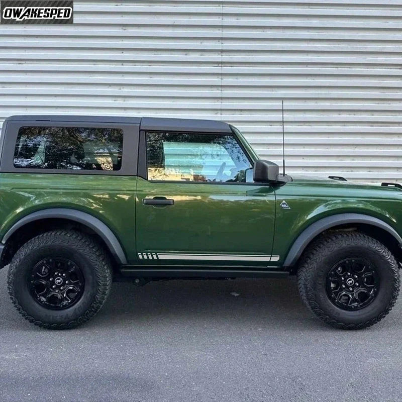 First Edition Carbon Fiber Door Side Stripe Decal for Ford Bronco 4-Door (2021–2025) | Vinyl Graphics Kit