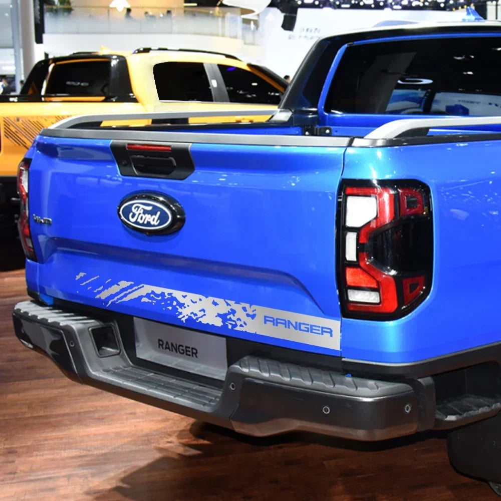 Back Door Tailgate Vinyl Decal for Ford Ranger Raptor T6 / Wildtrak | Pickup Truck Sticker