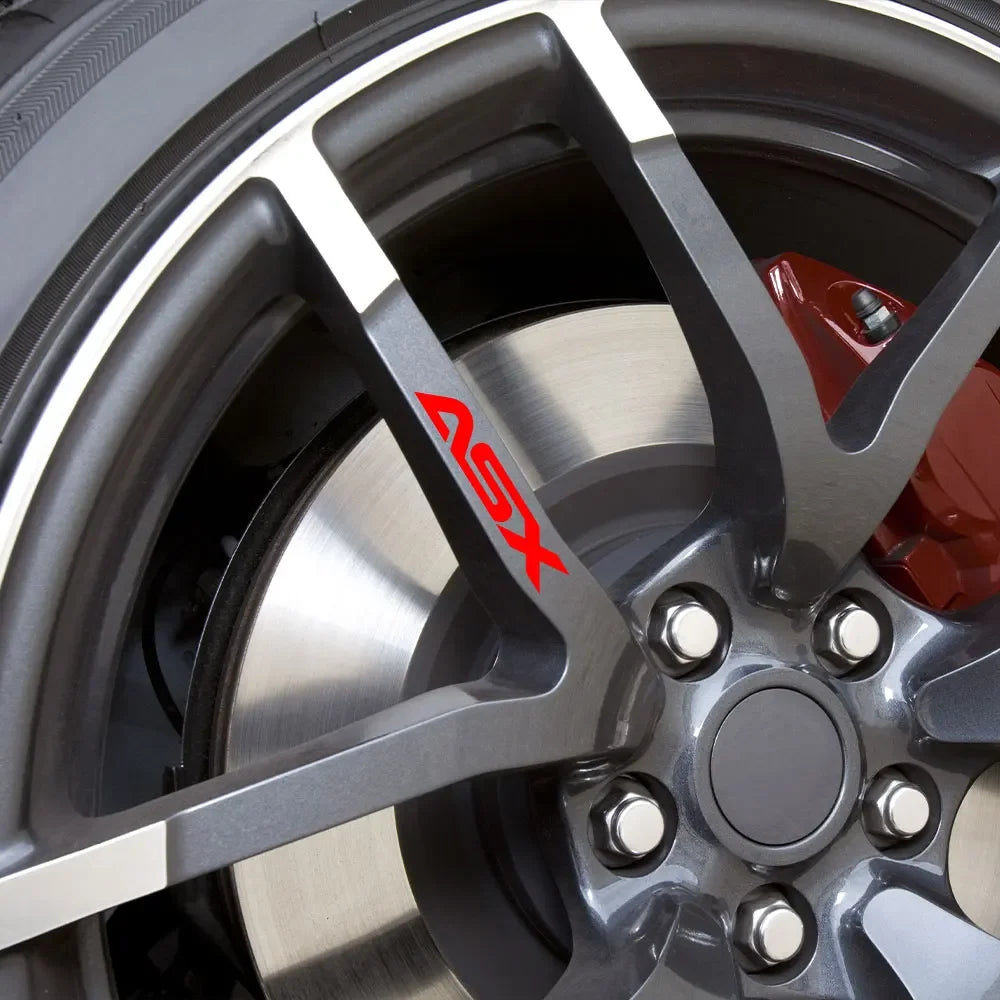 Wheel Rim Vinyl Decal for Mitsubishi Lancer / Outlander / Ralliart / ASX | DIY Rim Sticker Film