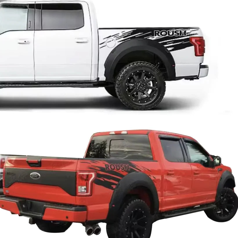 Matte Black Body & Trunk Stripe Decal for Ford F-150 Raptor (2015–2019) | Sport Vinyl Graphics