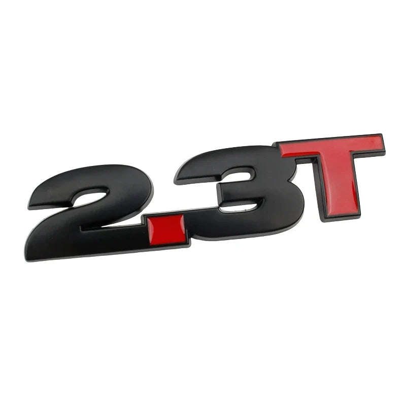 3D Metal 2.3T Displacement Badge for Ford Mustang GT / Shelby EcoBoost | Emblem Sticker