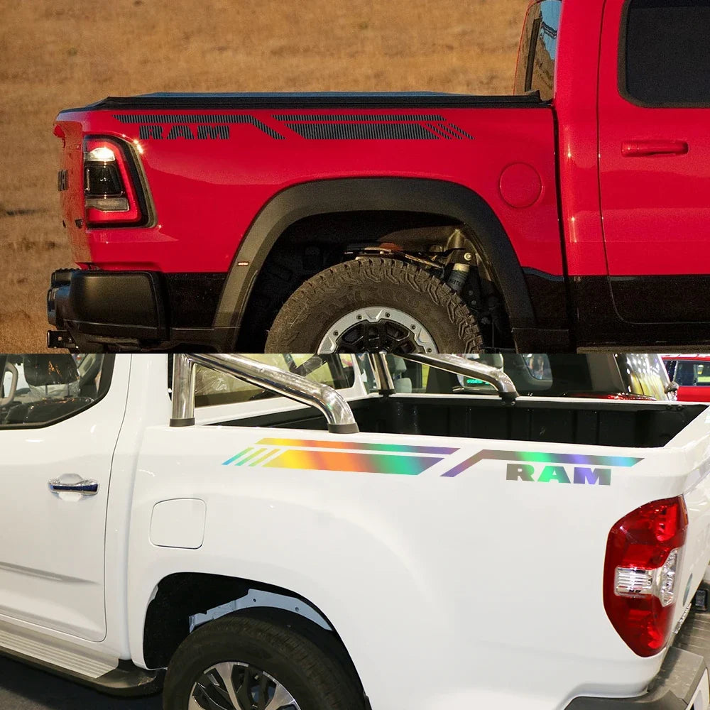 Bed Side Stripe Decal for Dodge RAM 1500 / 2500 / 3500 Rebel / TRX | Pickup Vinyl Graphic
