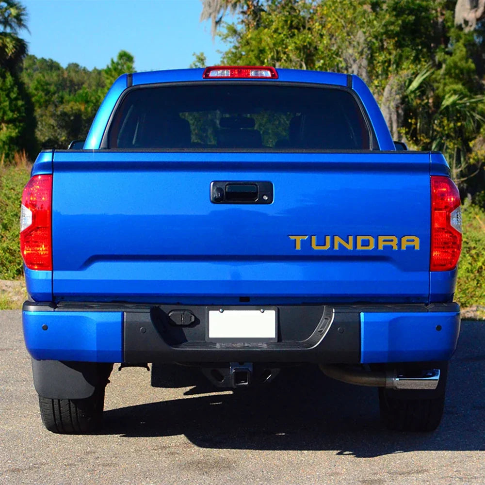 Tailgate Insert & Indent Letter Decal for Toyota Tundra (2014–2019) | Vinyl Pickup Sticker