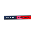 5.0L COYOTE Metal Badge | Trunk & Fender Emblem Sticker for Ford Mustang