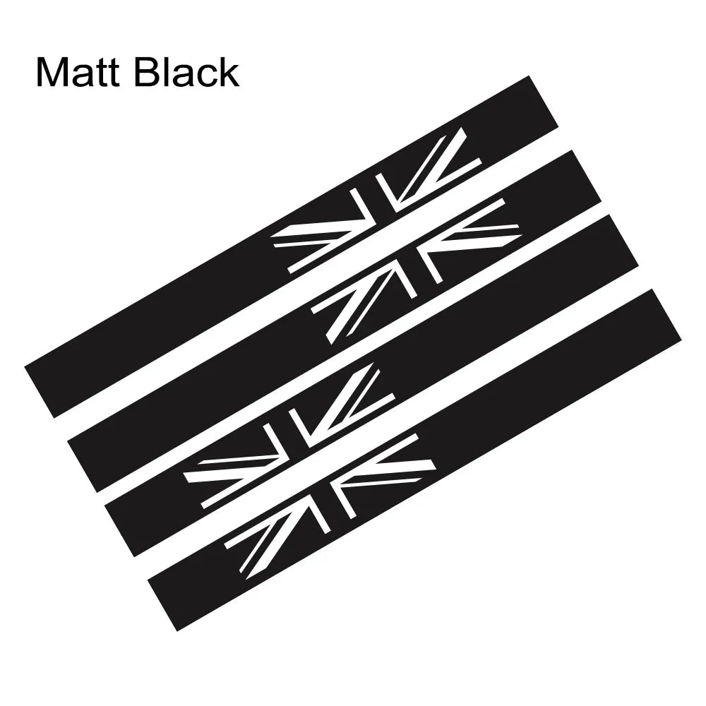 Union Jack Door Side Stripe Decal for Mini Cooper S (R55, R56, F55, F54, F60, R57, R59) | England Flag Vinyl