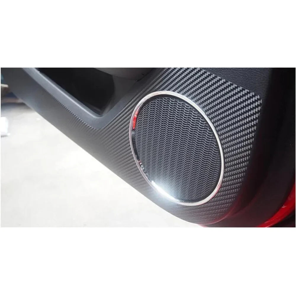 Carbon Fiber Door Anti-Kick Protection Sticker for Ford Mustang (2015-2021) | Sill Decal