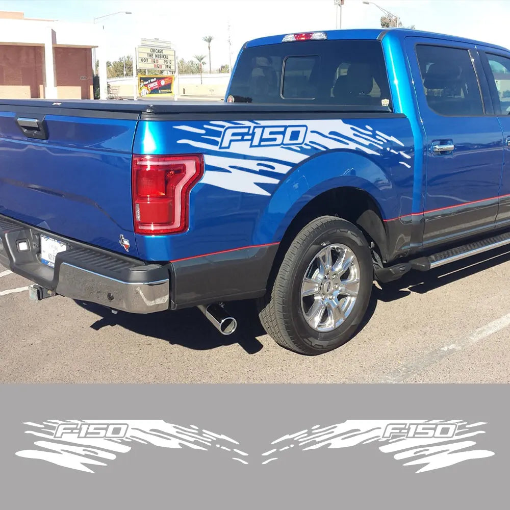 Mudslinger Side Door & Trunk Graphic Decal for Ford F-150 Raptor | Matte Vinyl Truck Sticker