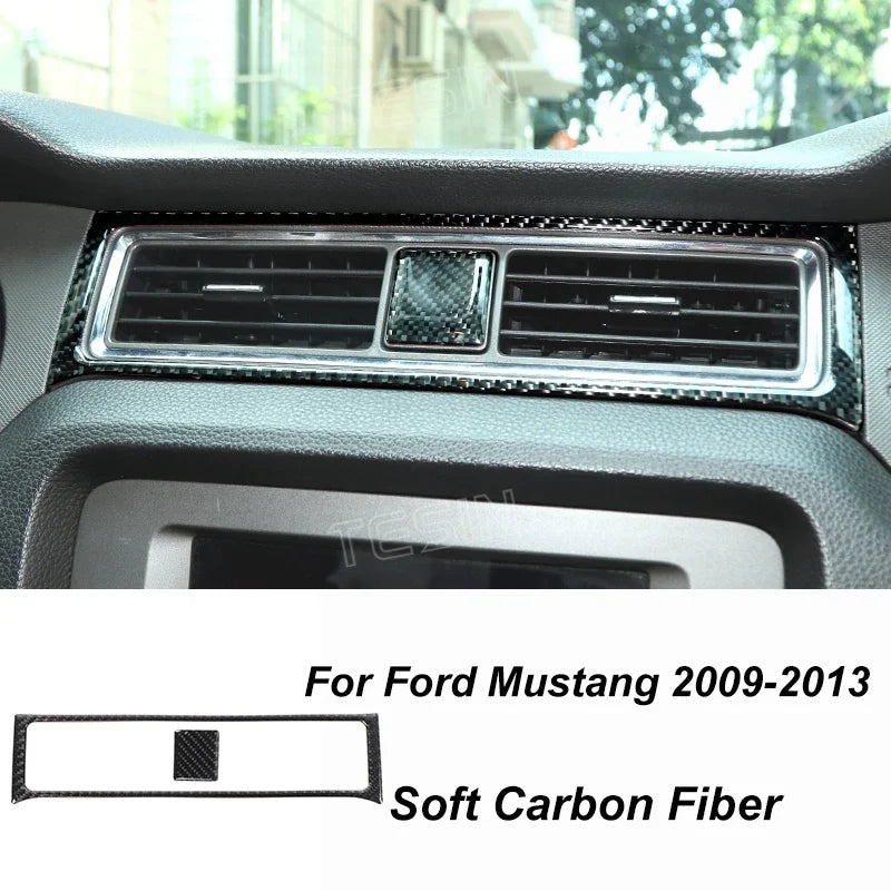 Carbon Fiber Grain Interior & Exterior Decoration Sticker for Ford Mustang (2009-2014) | Kit