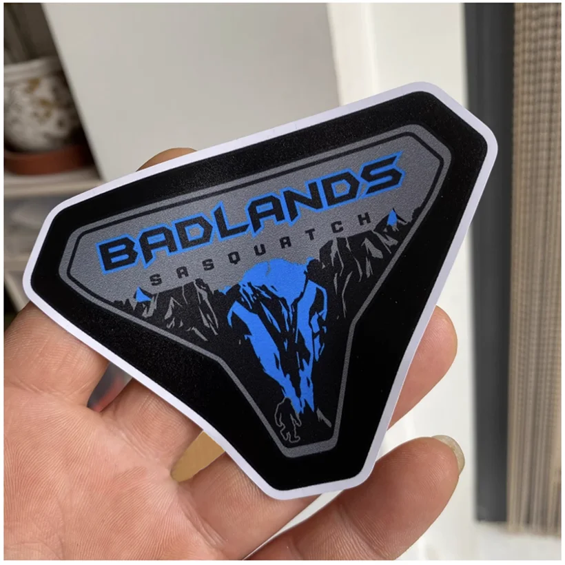 Badlands Sasquatch Fender Vent Decal for Ford Bronco | Forest Mountain Emblem Vinyl Sticker
