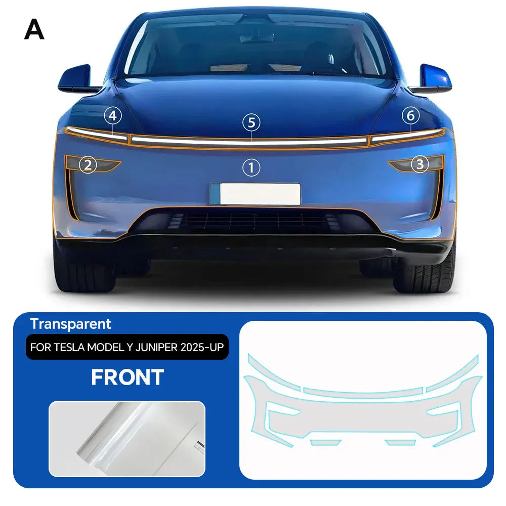 Precut PPF for Tesla Model Y Juniper (2025–2026) | 9-Mil Anti-Scratch TPU Film Full Coverage
