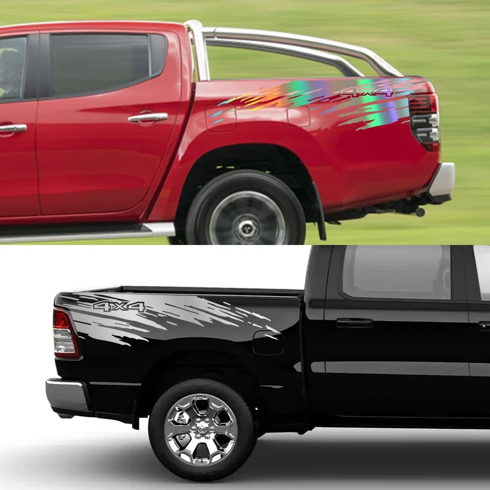 Mudslinger Style Bed Side Decal | Universal Pickup Sticker for F-150, Hilux, RAM, D-Max & More