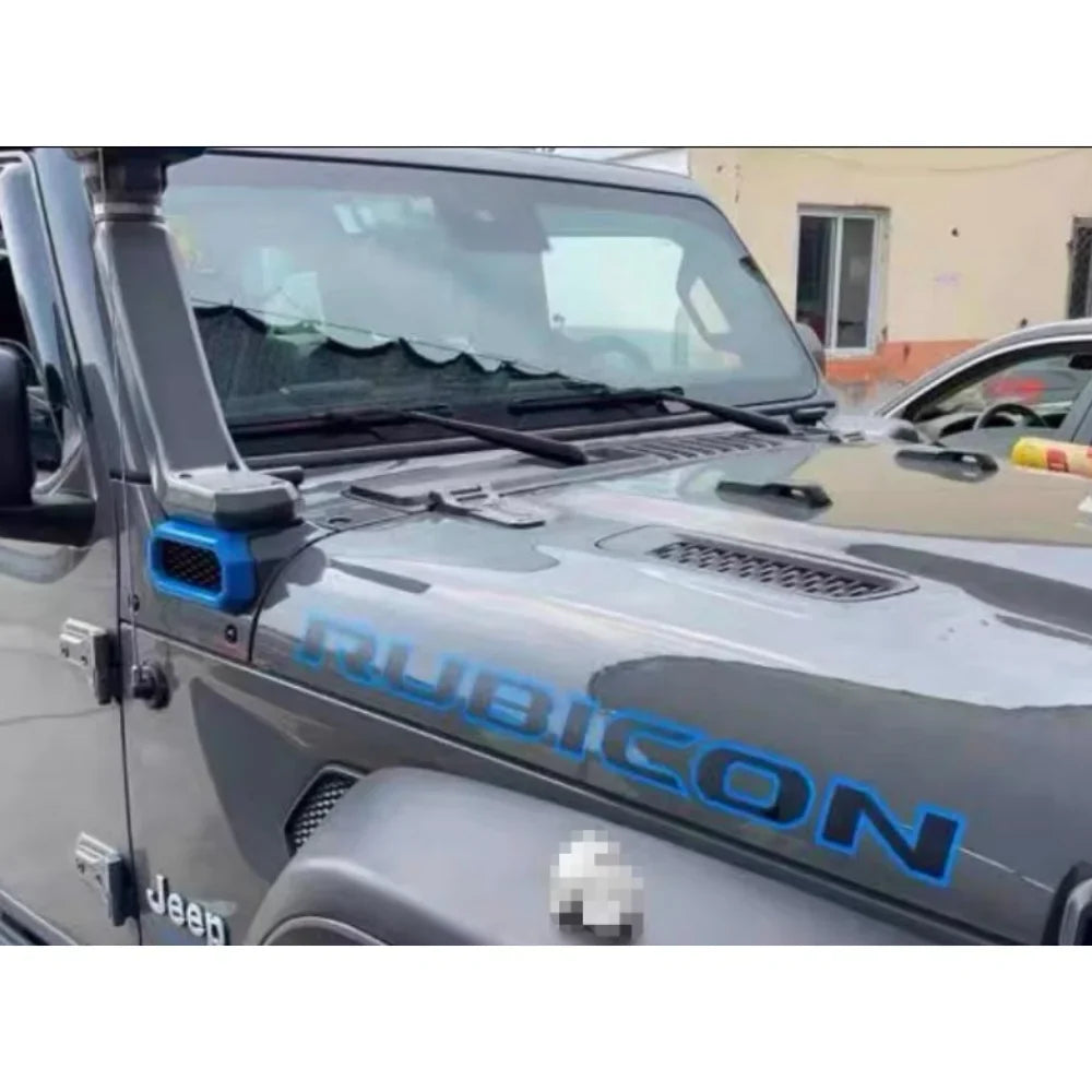 Rubicon Hood Letter Graphic Badge Emblem for Jeep Wrangler JL / JK | 2-Piece Vinyl Decal