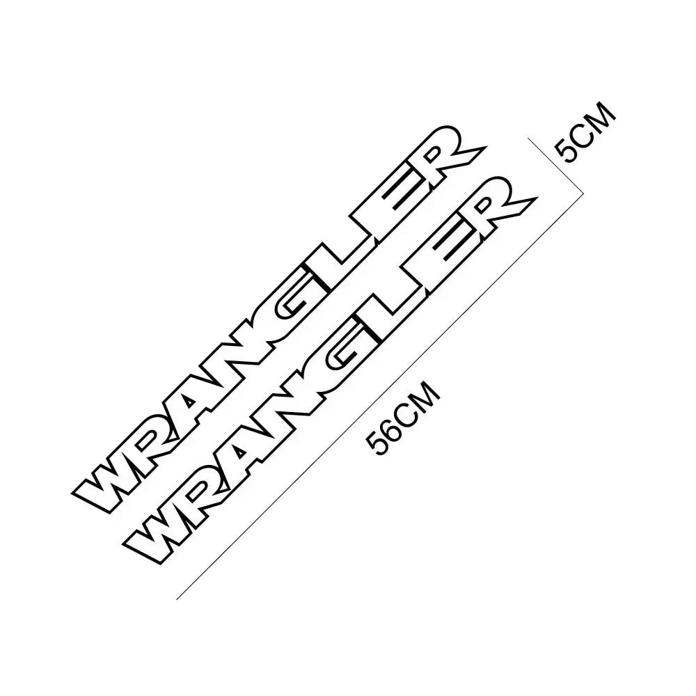 Jeep Wrangler Hood & Side Vinyl Decal – Motor Graphic Bonnet Sticker | JK, JL, TJ, Unlimited