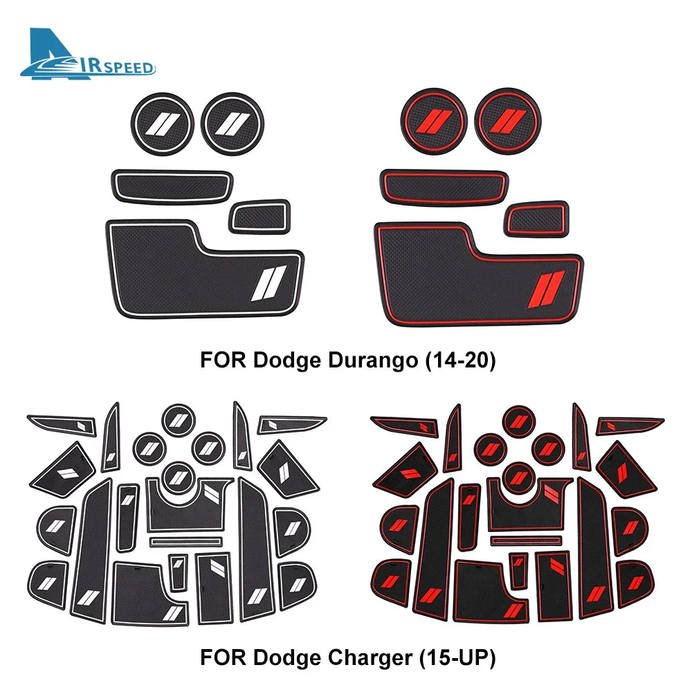 Anti-Slip Cup Holder Mat for Dodge Durango (2014–2020) / Charger (2015–2023) | CCC Waterproof KUNGKIC