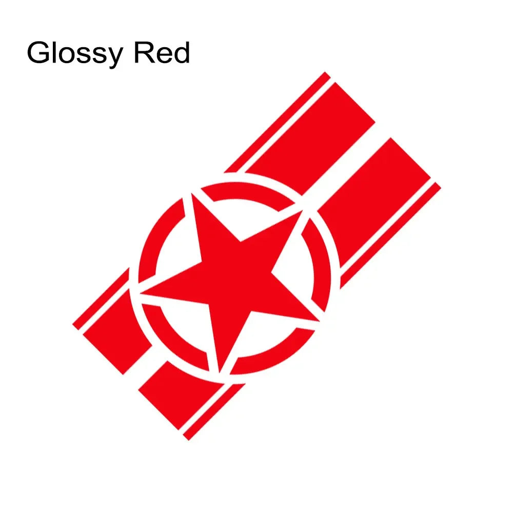 Jeep Hood Cover Decal – Pentagram Star Vinyl Sticker | Wrangler JK JL TJ, Renegade, Patriot, Trailhawk, Rubicon