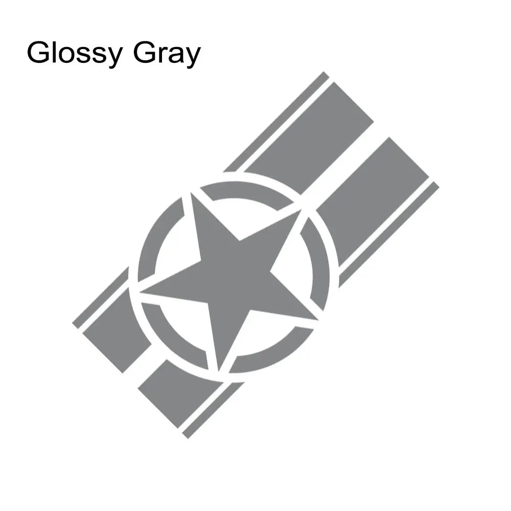 Jeep Hood Cover Decal – Pentagram Star Vinyl Sticker | Wrangler JK JL TJ, Renegade, Patriot, Trailhawk, Rubicon