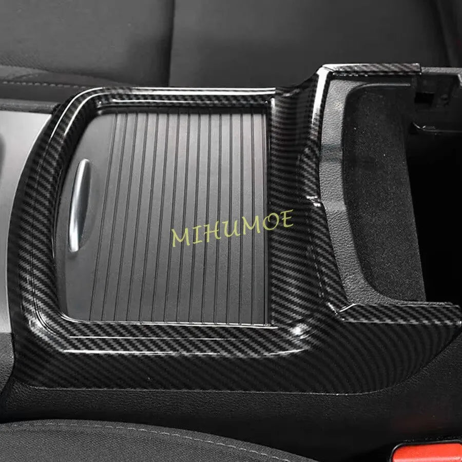 Carbon Fiber Center Console Cup Holder Trim Cover for Dodge Charger / Chrysler 300 | MIHUMOE ISO9001