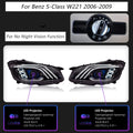 Mercedes-Benz S-Class W221 LED Headlight Assembly with DRL, Sequential Turn Signal & High / Low Beam 2006 - 2013