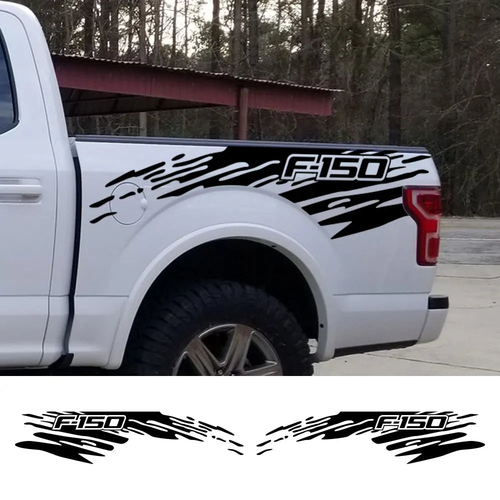 Mudslinger Side Door & Trunk Graphic Decal for Ford F-150 Raptor | Matte Vinyl Truck Sticker