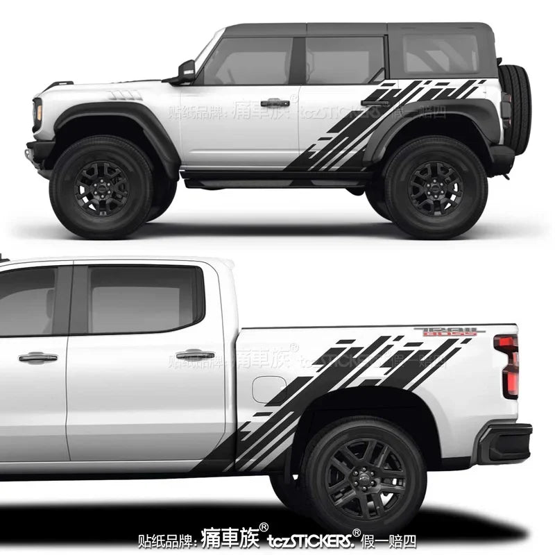Body & Hood Sport Decoration Vinyl Decal Kit for Ford Bronco | KK Film Wrap