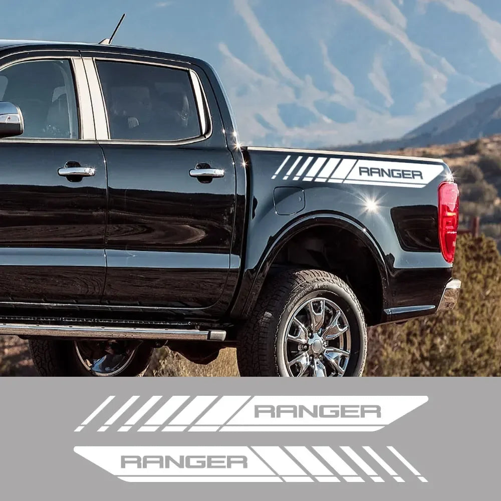 Rear Trunk Side Letter Vinyl Decal for Ford Ranger Raptor | Film Truck Graphic Sticker
