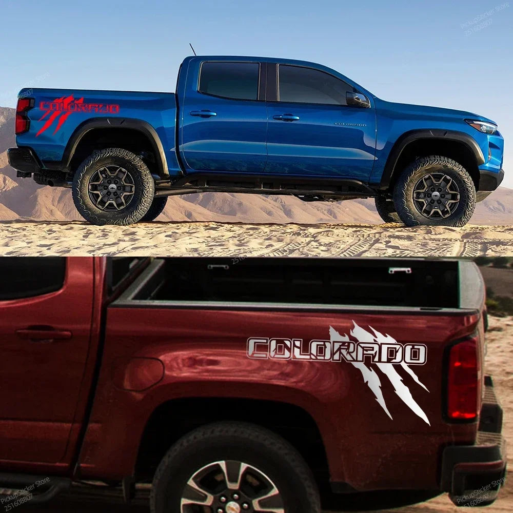 Claw Style Truck Bed Side Decal | Universal Pickup Body Vinyl Graphic