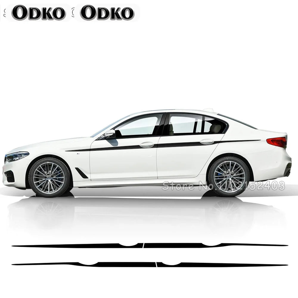 BMW M Performance Waistline Stripe Decal for F20 / F22 / F23 / F30 / F32 | 2-Piece PVC Vinyl