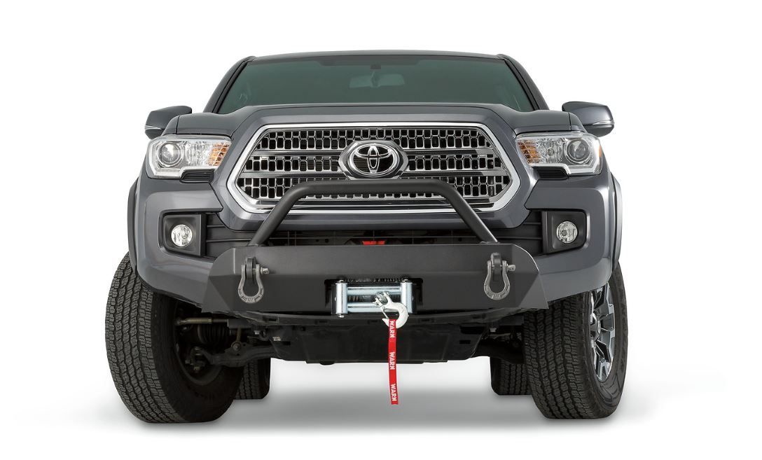 Semi-Hidden Winch Mount with Grille Guard for 2005-2011 Toyota Tacoma