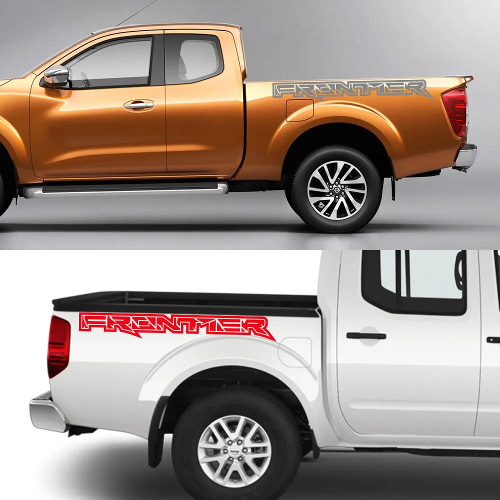 Rear Trunk Side Stripe Decal for Nissan Frontier NP300 / D40 / D22 | 2-Piece Pickup Vinyl Graphic
