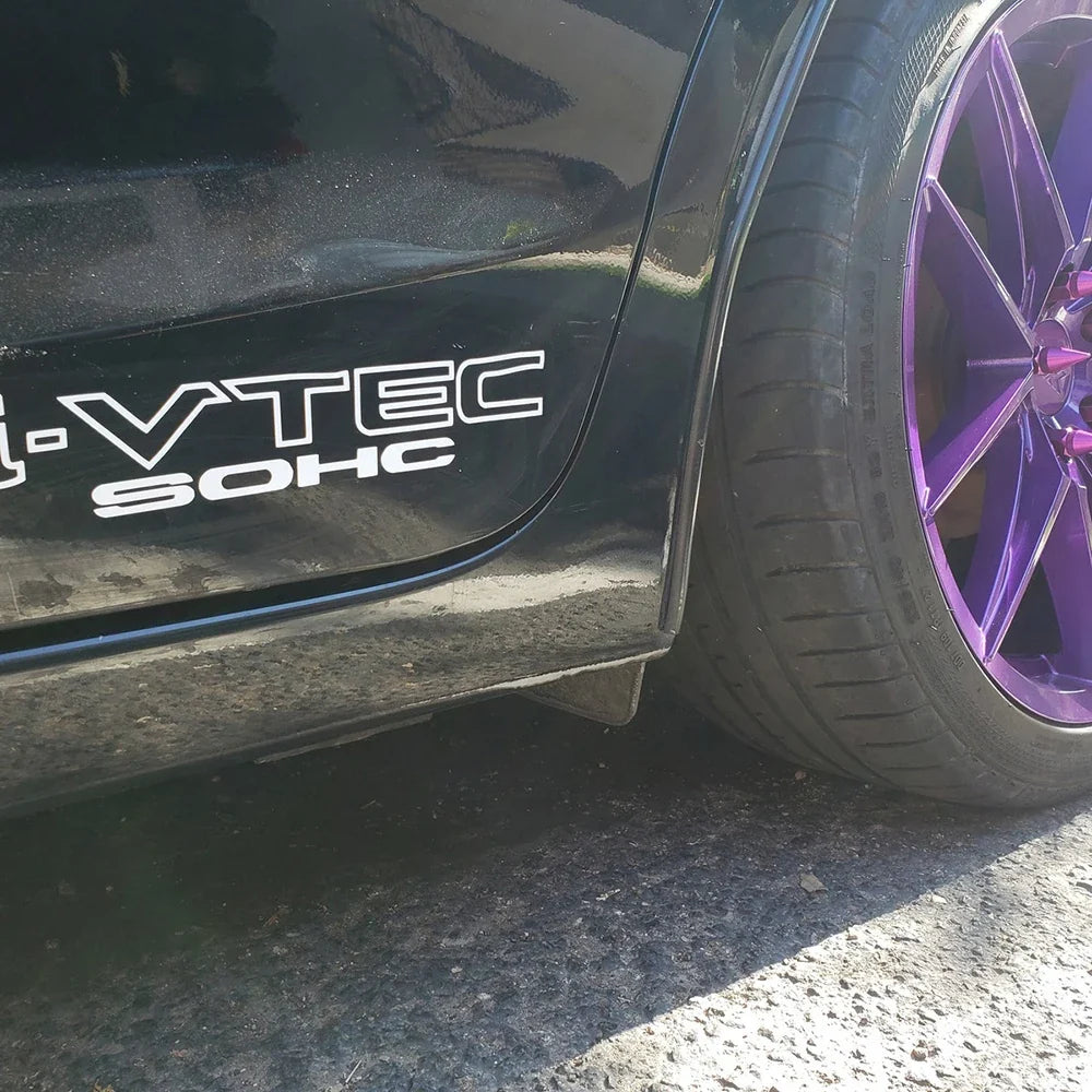 I-VTEC SOHC Sport Racing Vinyl Decal – 2-Pack Side Door Sticker | 9 Inches | 13 Colors