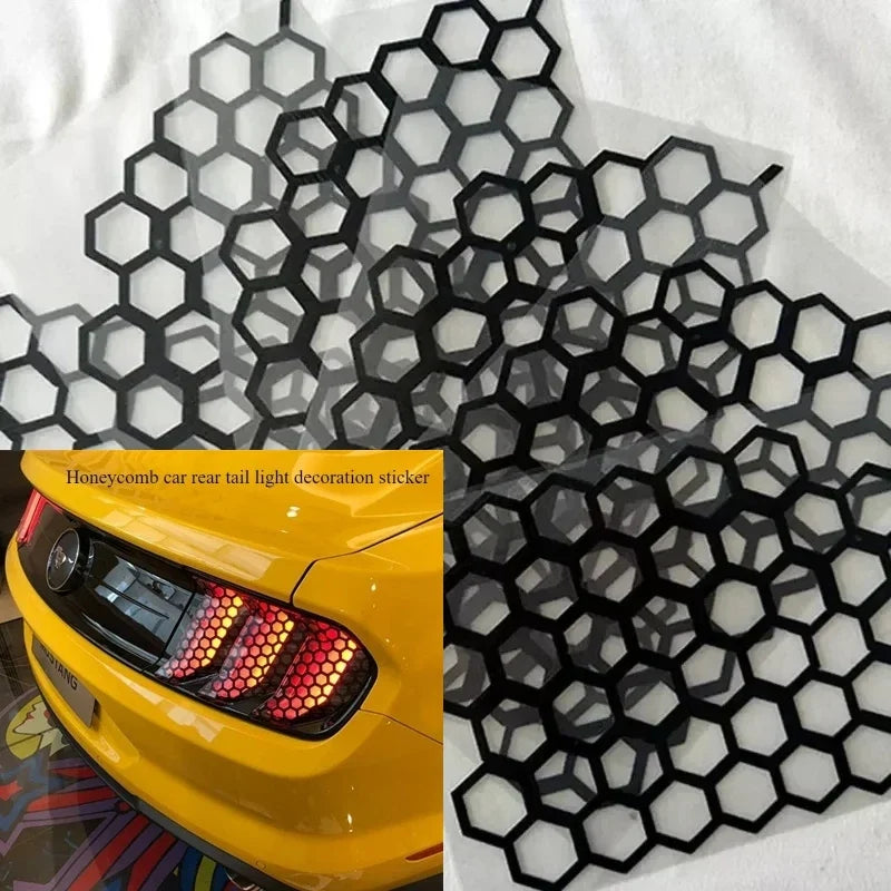 Honeycomb Decoration Sticker Set for Ford Mustang (2015+) | 6-Piece Vinyl Decal