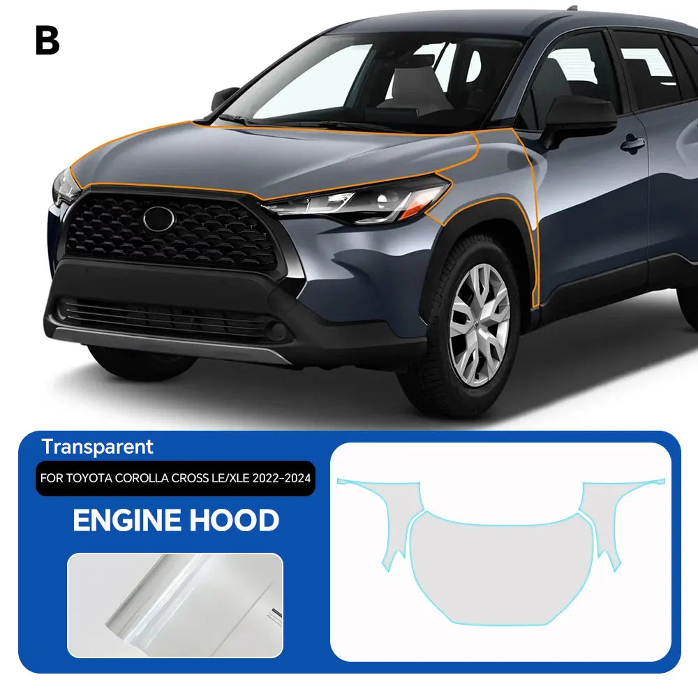 Precut PPF for Toyota Corolla Cross LE / XLE (2022–2024) | TPU Paint Protection Film