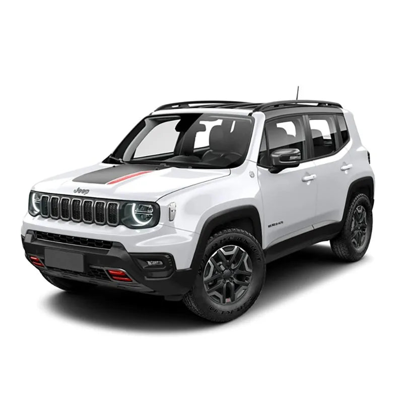 Matte Black TrailHawk Hood Decal for Jeep Renegade (2014–2023) | Precut Vinyl Graphics
